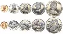 Isole Vergini Britanniche Set of 5 coins - 1 cent to 50 cents - 1975 - Proof