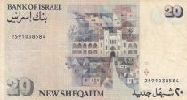 Israel 20 New Sheqalim, Moshe Sharett - 1987 - P.54b