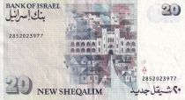 Israel 20 New Sheqel - Moshe Sharett - 1993 - VF to XF - P.54c