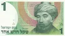 Israele 1 New Sheqel - Rabbi Moshe Maimonides - View of Tiberias - 1986