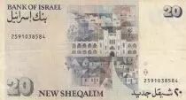 Israele 20 New Sheqalim, Moshe Sharett - 1987 - P.54b