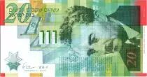 Israele 20 New Sheqalim, Moshe Sharett - 2008 - Polymer