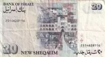 Israele 20 New Sheqel - Moshe Sharett - 1993 - P.54b