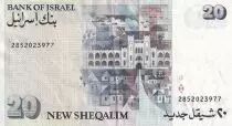 Israele 20 New Sheqel - Moshe Sharett - 1993 - VF to XF - P.54c