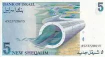 Israele 5 New Sheqel - Levi Eshkol - 1987 - P.UNC - P.52b