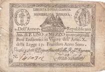 Italia 1 Paoli 1/2 Repubblica Romana - 1798