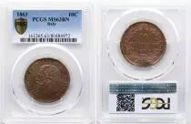 Italia 10 Centesimi Vittorio Emanuele II - 1863 PCGS MS 63