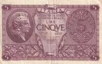 Italia 10 Lire - Helmeted woman - 1944 - P.31c