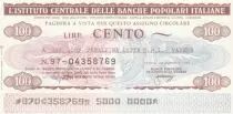 Italia 100 Lire Istituto Generale delle Banche Popolari Italiane - 1976 -UNC - Varese