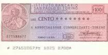 Italia 100 Lires  lIstituto Bancario San Paolo di Torino - 1976 - Turin - UNC