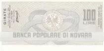 Italia 100 Lires Banca Popolare di Novara - 17-01-1977 - UNC
