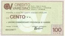 Italia 100 Lires Credito Varesino - 1976 - UNC