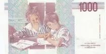 Italia 1000 Lire - M. Montessori - Students - 1990 - Serial CF