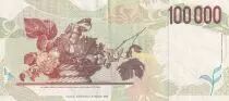 Italia 100000 Lire - Caravaggio - Fruits - 1994 - VF to XF - P.117b