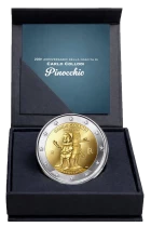 Italia 2 Euro Commemorative Coin. PROOF 2026 - 200th anniversary of the birth of Carlo Collodi ? Pinocchio