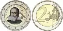 Italia 2 Euros - Galileo - Colorised - 2014