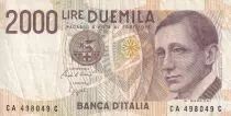 Italia 2000 Lire - G. Marconi - 1990 - Serial CA - P.115