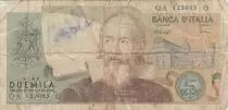 Italia 2000 Lire - Galil&eacute;e - 1973 - Serial QA- P.103