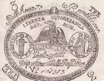 Italia 3 Baiocchi - 1798 - VF to XF - P.S.531