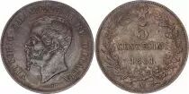 Italia 5 Centesimi Victor Emmanuel II - 1861