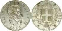 Italia 5 Lire, Victor Emmanuel II - Arms - 1870 M BN
