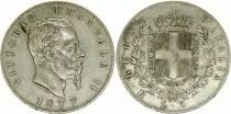 Italia 5 Lire, Victor Emmanuel II - Arms - 1877 R