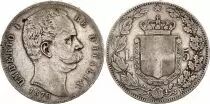Italia 5 Lire Umberto I - Arms - 1879 R Rome Silver