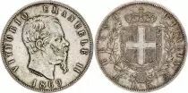 Italia 5 Lire Vittorio Emanuele II - M BN - 1869 Silver