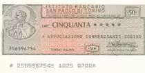 Italia 50 Lires Istituto Bancario San Paolo di Torino - 1976 - UNC