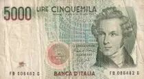 Italia 5000 Lire - V Bellini - 1985 - Serial FB - P.111b