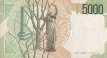 Italia 5000 Lire - V Bellini - 1985 - Serial NC - P.111b