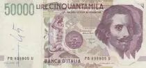 Italia 50000 Lire - Gian L. Bernini - 1992 - Serial PB - P.116b