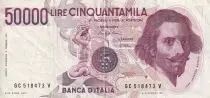 Italia 50000 Lire - G.L. Bernini - Equestrian statue - 1984 - VF - P.113a