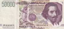 Italia 50000 Lire - G.L. Bernini - Equestrian statue - 1992 - P.116b
