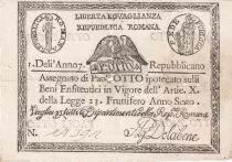 Italia 8 Paoli Repubblica Romana - 1798
