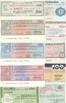 Italia Lot of 10 assegno - 1976 to 1977 - UNC