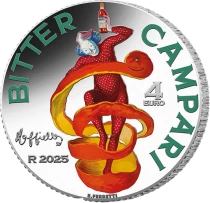 Italia Nutella - Green version - 5 Euros Silver Colour ITALY 2021 - Italian Excellence