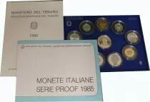 Italia Set of 10 coins - 1985 in official folder