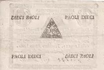 Italian States 10 Paoli - Assegnato - Roman republic - 1798 - P.S540