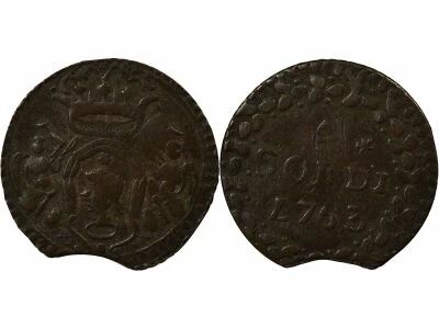 Italian States Corsica, Pascal Paoli - 4 Soldi - 1763 Murato