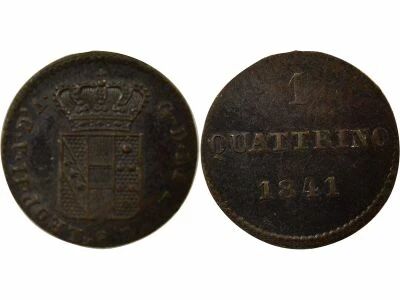 Italian States Tuscany, Leopold II - Quattrino - 1841 Firenze