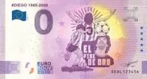 Italie 0 Euro Souvenir 2022 - Diego Maradona - 1960-2020