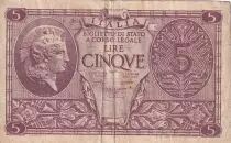 Italie 10 Lire - Femme casqu&eacute;e - 1944 - P.31c