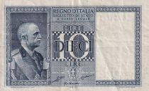 Italie 10 Lire - Roi Victor Emanuel - 1935 -  P.25a