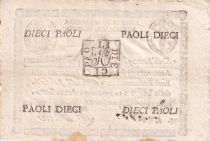 Italie 10 Paoli Repubblica Romana - 1798