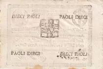 Italie 10 Paoli Repubblica Romana - 1798