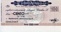 Italie 100 Lire Credito Artigiano - 1977 - Milano - Neuf