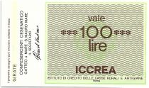 Italie 100 Lire ICCREA - Confesercenti Cesenatico Gatteo a Mare - 1977 - Neuf