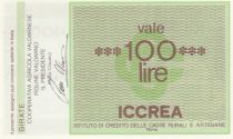 Italie 100 Lire ICCREA - Valdarno - 1977 - Neuf