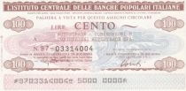 Italie 100 Lire Istituto Generale delle Banche Popolari Italiane - 1977 - Neuf - Spa